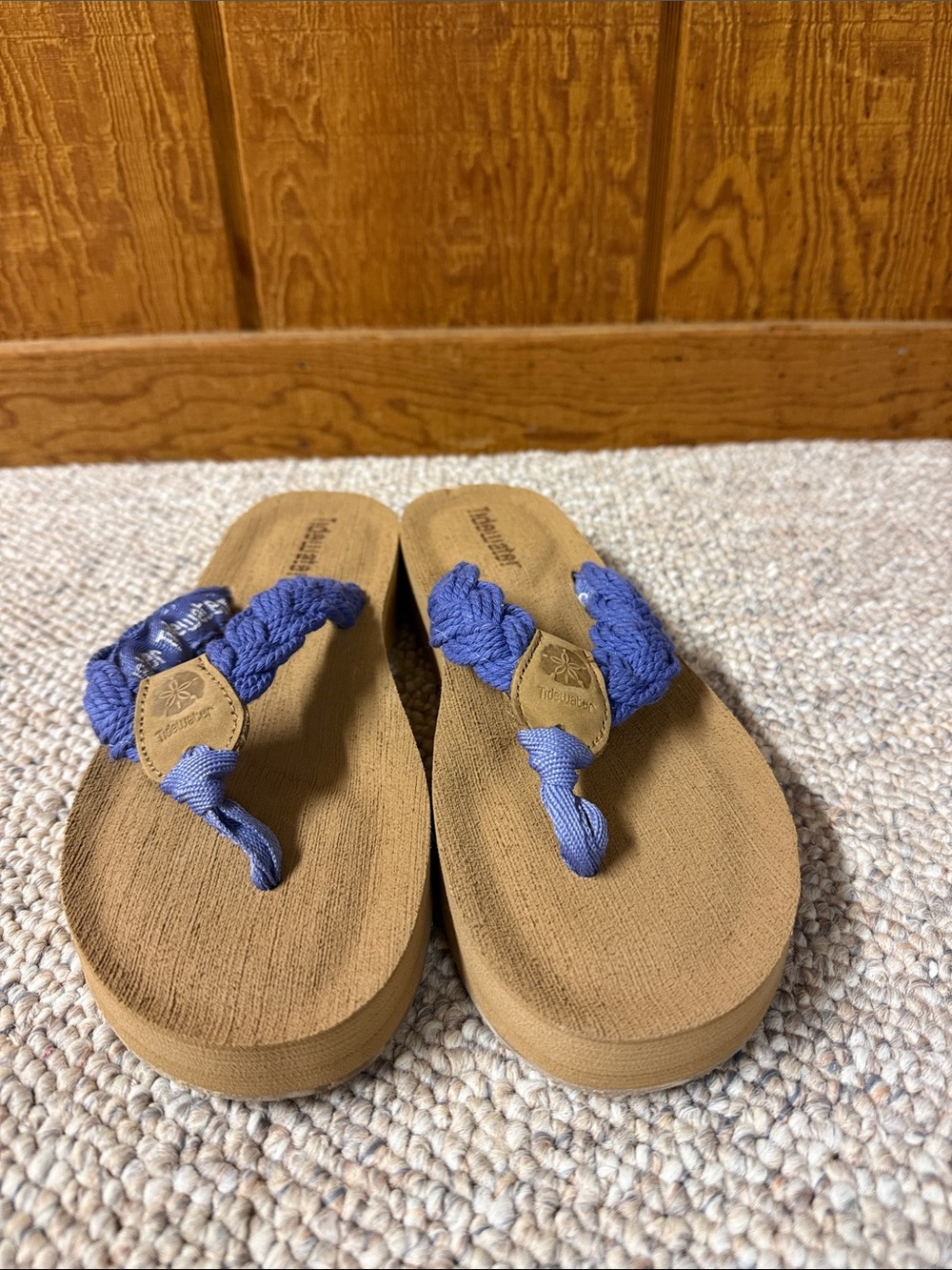 Tidewater Purple Braided Strap Flip Flops